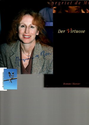 Der Virtuose. Roman. [signiertes Farbfoto, signed photo].