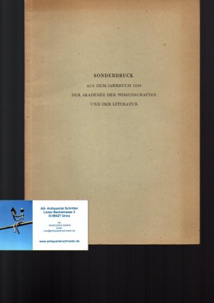 Zur Tragödie Thomas Chattertons. Sonderdruck aus dem Jahrbuch 1954 der Akademie der Wissenschaften und der Literatur.