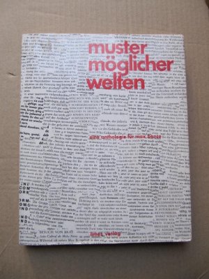 gebrauchtes Buch – Walther, Elisabeth / Ludwig Harig  – muster möglicher welten. Eine Anthologie für Max Bense. [signiert, signed].