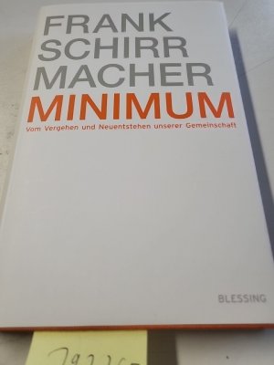 gebrauchtes Buch – Frank Schirrmacher – Minimum gebrauchtes Buch – Frank Schirrmacher – Minimum