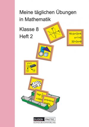 gebrauchtes Buch – Lehmann, Karlheinz – Meine täglichen Übungen in Mathematik, Klasse 8: Arbeitsheft 2