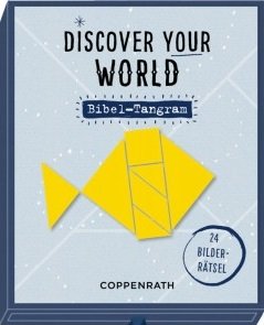 gebrauchtes Spiel – Discover your world. Bibel-Tangram. Schachtelspiel.