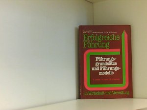 gebrauchtes Buch – Gabele, Eduard – Führungsgrundsätze und Führungsmodelle