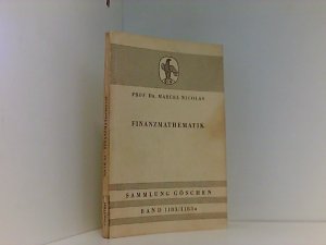 antiquarisches Buch – Nicolas, Marcel und Horst Theiler – Finanzmathematik (Sammlung Göschen )