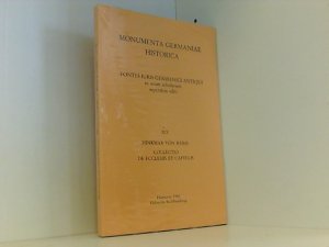 gebrauchtes Buch – Stratmann Martina – Monumenta Germaniae Historica- Fontes iuris Germanici Antiqui in usum scholarum separatim editi-XIV Hinkmar von Reims Collectio de ecclesiis et capellis