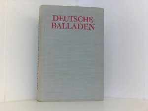 antiquarisches Buch – Berger Karl Heinz/ Püschel Walter – Deutsche Balladen von Bürger bis Brecht