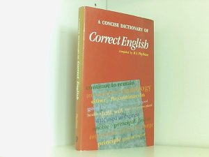 A Concise Dictionary of Correct English