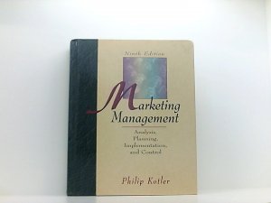 gebrauchtes Buch – Kotler, Philip und Phillip Kotler – Marketing Management: Analysis, Planning, Implementation, and Control