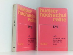 gebrauchtes Buch – Werner Welte – Moderne Linguistik, Terminologie/Bibliographie, in 2 Bdn.