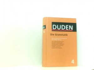 gebrauchtes Buch – Inc Distribooks – Der Duden, 12 Bde., Bd.4, Duden Grammatik der deutschen Gegenwartssprache, neue Rechtschreibung: Unentbehrlich für richtiges Deutsch (Duden - Deutsche Sprache in 12 Bänden) hrsg. von der Dudenredaktion. Bearb. von Peter Eisenberg ... [Red. Bearb.: Annette Klosa]