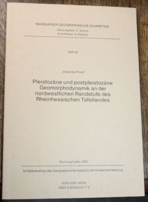 Pleistozäne und postpleistozäne Geomorphodynamik an der nordwestlichen Randstufe des Rheinhessischen Tafellandes