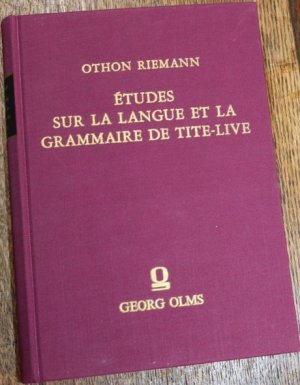 Etudes sur la langue et la grammaire de Tite-Live