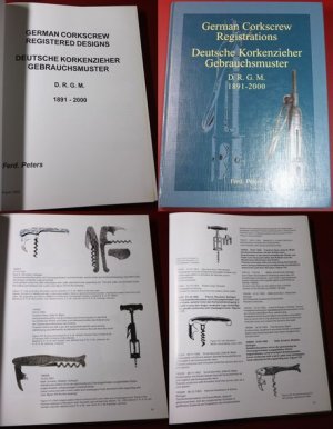 German Corkscrew Registrations D.R.G.M. 1891-2000 Deutsche Korkenzieher Gebrauchsmuster