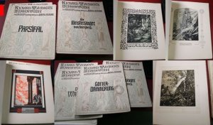 Richard Wagners Bühnenwerke in Bildern dargestellt von Hugo L. Braune 10 Hefte : Die Walküre 1. Tag des Bühnenfestspiels; Siegfried 2. Tag. des Bühnenfestspiels […]