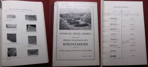 Römische Ziegel-Gräber. Katalog IV. meiner Ausgrabungen in Rheinzabern 1908-1912 Stempel-Namen, Stempel-Bilder, Urnen-Gräber