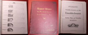Robert Weber Wermelskirchen Bergische Eisen-Blechwaren-Fabrik Verzinkerei Lackiererei Erstes u. grösstes Etablissement dieser Branche 1883-1908 Illustrierte […]