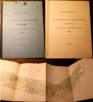 Denkschrift über die Ausführbarkeit einer weitern Vertiefung des Rheins von Coblenz bis zur niederländischen Grenze 1898. Bearbeitet im Auftrag des Herrn […]