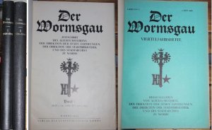 Der Wormsgau Band I. (Heft 1-10, Jahrgang 1926-1933); Der Wormsgau Band II. (Heft 1-7, Jahrgang 1934-1943) und 1 Sonderheft 1940 Zeitschrift des Altertumsvereins […]