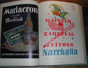 Mainzer Carneval Zeitung Narrhalla. Jahrgänge 1950 - 1960. Komplett.