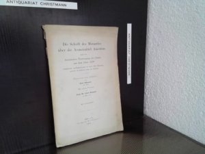 antiquarisches Buch – Kurt Stünzner – Die Schrift des Monardes über die Arzneimittel Americas : nach der lateinischen Übertragung des Clusius aus dem Jahre 1579 Simplicium medicamentorum ex novo orbe delatorum, quorum in medicina usus est, historia.