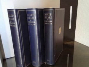 Shakespeare in Deutscher Sprache. 6 Bände. (in 3) = kompl. Edition. Herausgegeben zum Teil neu uebersetzt von Friedrich Gundolf. Plan und Ausschmückung […]