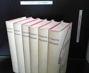 Casanova Memoiren. 6 Bände (komplett): Band 1 - 6. Vollständig übertragen von Heinrich Conrad. Einleitung K. H. Kramberg