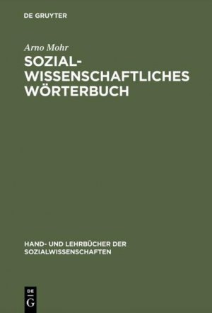 Sozialwissenschaftliches Wörterbuch: Englisch-Deutsch, Deutsch-Englisch (Hand- und Lehrbücher der Sozialwissenschaften)