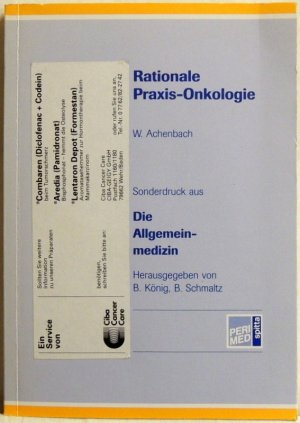 Rationale Praxis-Onkologie; Sonderdruck aus: Die Allgemeinmedizin