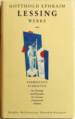 gebrauchtes Buch – Lessing, Gotthold Ephraim – Werke; Band 3; vermischte Schriften