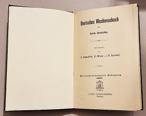 Deutsches Wochenschach 1907