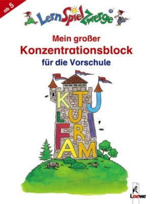 LernSpielZwerge Übungsblock: Mein großer Konzentrationsblock für die Vorschule