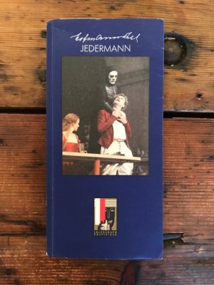 Jedermann - Ein Spiel vom Sterben des reichen Mannes; Programmheft der Salzburger Festspiele 1995; Jedermann: Gert Voss; Tod: Martin Benrath; Gute Werke: Isabel Karajan