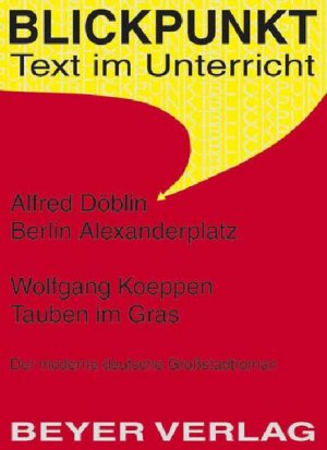 gebrauchtes Buch – Alfred Döblin, Friedbert und Friedbert Stühler – Berlin Alexanderplatz - Tauben im Gras Der moderne deutsche Großstadtroman