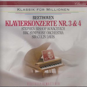 gebrauchter Tonträger – Bishop-Kovacevich Ludwig Van Beethoven und Colin Davis – Beethoven: Klavierkonzerte 3 & 4