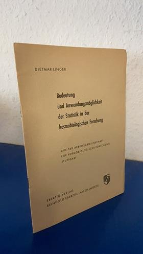 gebrauchtes Buch – Dietmar Linder – Bedeutung und Anwendungsmöglichkeit der Statistik in der kosmobiologischen Forschung