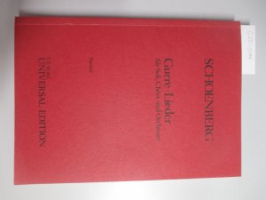 Arnold Schoenberg. Gurre-Lieder von Jens Peter Jacobsen für Soli, Chöre und Orchester. Partitur. UE 18 412. Deutsch von Robert Franz Arnold