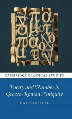 neues Buch – Max Leventhal – Poetry and Number in Graeco-Roman Antiquity