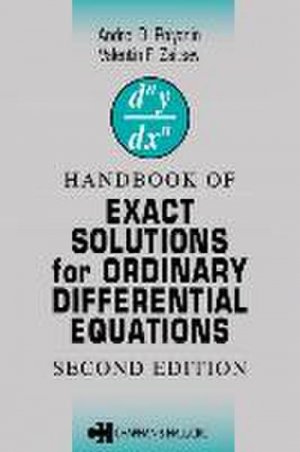 Handbook of Exact Solutions for Ordinary Differential Equations