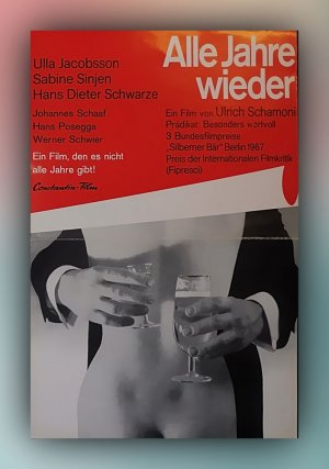 gebrauchter Film – Ulrich Schamoni – Filmplakat DIN A3 - Alle Jahre wieder (Sabine Sinjen Ulrich Schamoni) + Werbematerial