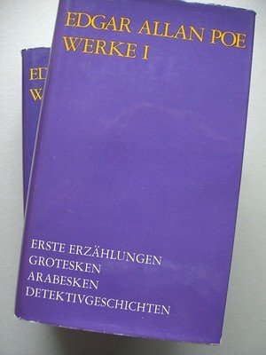 2 Bd. Edgar Allan Poe Werke I+II Erste Erzählungen Grotesken Arabesken Detektiv