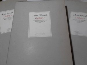 Schmidt, Arno: Bargfelder Ausgabe : Werkgruppe 2, Dialoge ++ Bände 1 bis 3 Stiftung