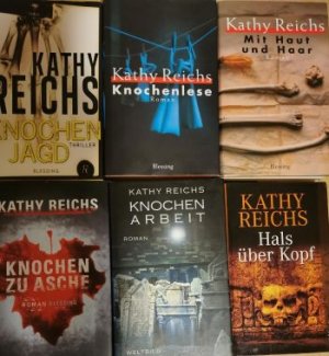 Knochenarbeit - Knochenlese - Mit Haut und Haar - Knochen zu Asche - Hals über Kopf - Knochenjagd - (Die Tempe-Brennan-Romane) 6 Bände