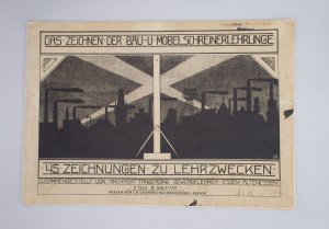 Das Zeichnen der Bau- u. Möbelschreinerlehrlinge; 45 Zeichnungen zu Lehrzwecken zusammengestellt von Architekt Tangerding - Gewerbelehrer Essen-Altenessen […]