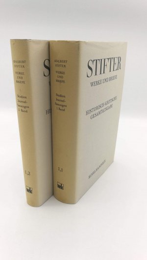 Stifter. Werke und Briefe. Studien Journalfassungen 1,1 u. 1,2 (2 Bände) Historisch-Kritische Gesamtausgabe