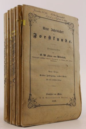 Neue Jahrbücher der Forstkunde 1. Jahrgang. Heft 1 - Heft 4 + 2. Jahrgang Heft 1 - Heft 3. + 3. Jahrgang Heft 1 - Heft 2. + 4. Jahrgang Heft 2 - Heft […]