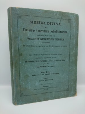 Musica Divina Sive Thesaurus Concentuum Selectissimorum omni Cultui Divino totius anni Juxta Ritum Sanctae Ecclesiae Catholicae inservientium. Tomus I […]