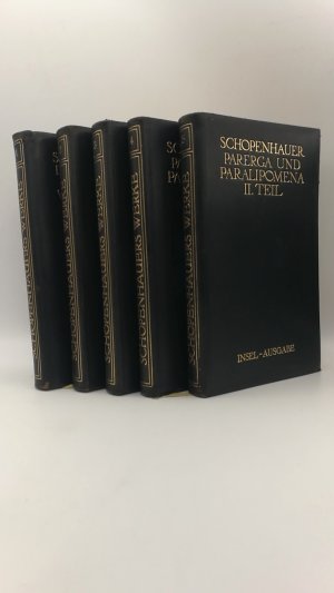 Schopenhauer´s sämmtliche Werke in fünf Bänden. 5 Bde. (=vollst.)