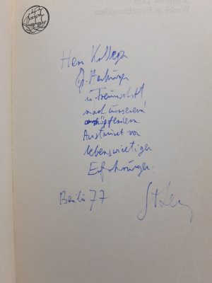 Summa technologiae. SIGNIERTES WIDMUNGSEXEMPLAR. Mit einem Vorwort des Autors zur deutschen Ausgabe. Aus dem Polnischen übersetzt von Friedrich Griese […]