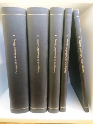 Catalogue of the Goldsmiths´ Library of Economic Literature. Vol. I-V.