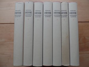 Gesammelte Schriften. 7 Bände. Band 1: Frühe Prosa, Peter Camenzind, Unterm Rad, Diesseits, Berthold. Band 2: Gertrud, Kleine Welt, Roßhalde, Fabulierbuch […]